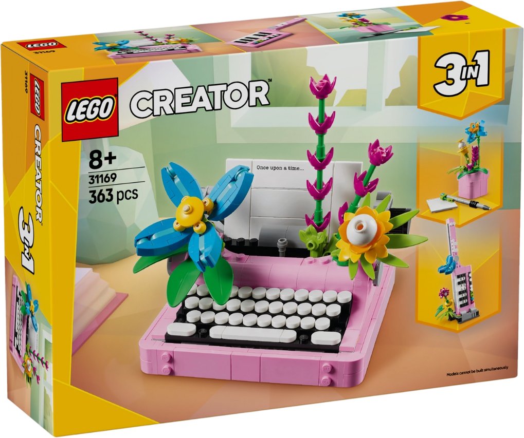 

Конструктор LEGO Creator 3 в 1 31169 Пишущая машинка с цветами