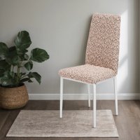 Чехол для стула Mio Tesoro Жаккард Люкс для стула 1858/1446 (капучино, без оборки) в Гродно