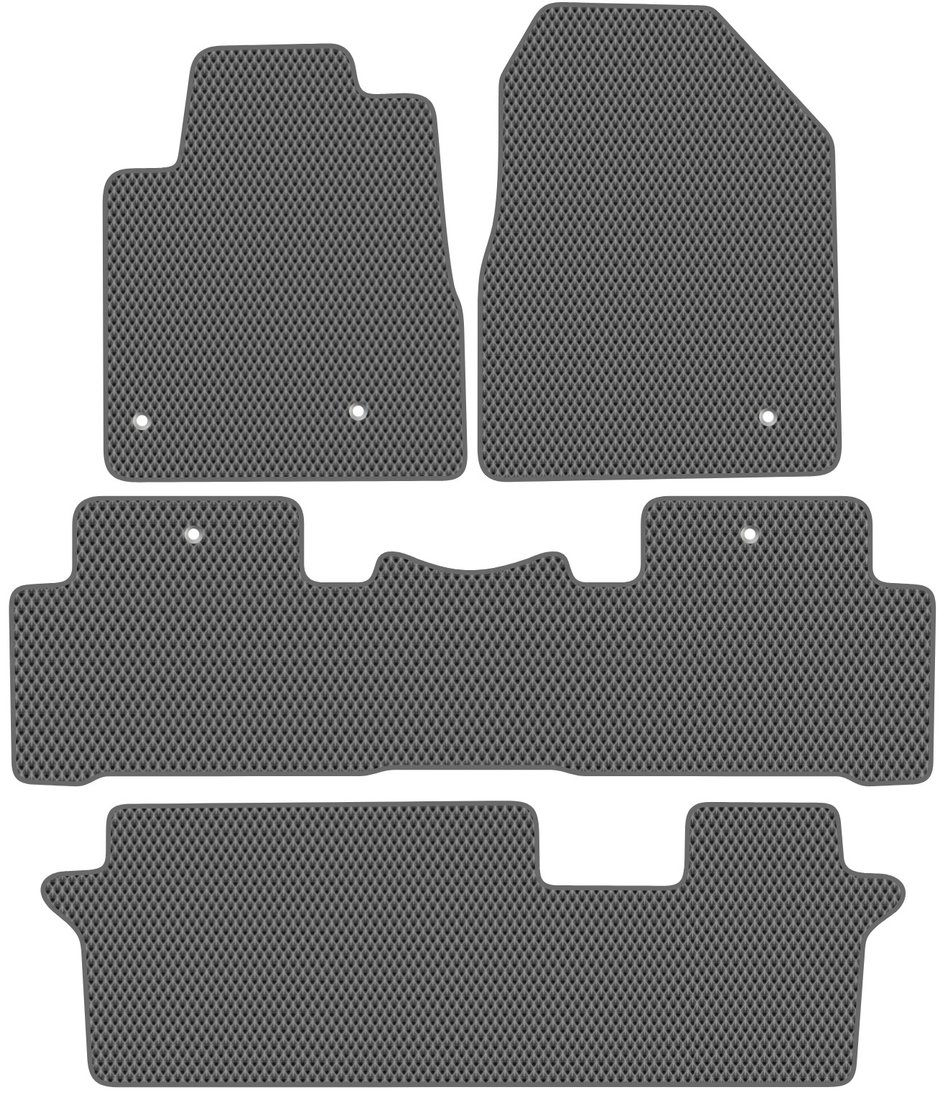 

Комплект ковриков для авто Alicosta Honda Pilot (suv / YF4) +3 ряд 2008 - 2015 (серый, ромб)