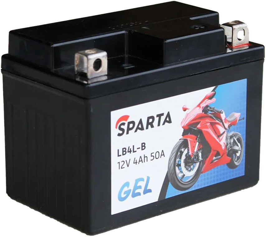 

Мотоциклетный аккумулятор Sparta LB4L-B, YB4L-B, YB4L-А, YTX4L-BS (4 А·ч)