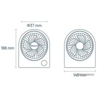 Вентилятор Baseus Serenity Desktop Fan Pro BS-HF014