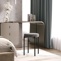 Табурет Mio Tesoro Гамма круг (серый/черный)