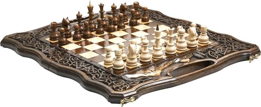 Шахматы/шашки/нарды Haleyan Арарат 2 50 с ручками kh143-5