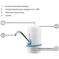 Электронная помпа для воды CENTEK CT-3002 (белый)