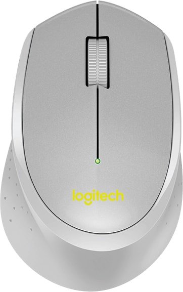 

Мышь Logitech M330 Silent Plus (серый/желтый)