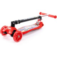 Двухколесный детский самокат Полесье Со складной ручкой 0072C-V1(К-Ч) (красный/черный)