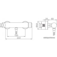 Смеситель Ledeme L2076