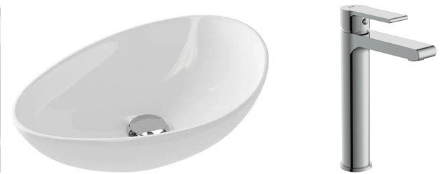 Умывальник Cersanit Moduo 55 Leaf 63571 + 63024