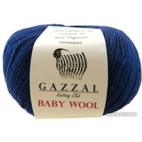 Пряжа для вязания Gazzal Baby Wool 802 50 г 175 м (синий)