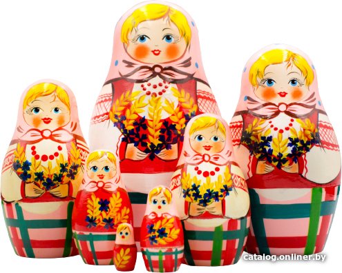 Развивающая игра Брестская Фабрика Сувениров С колосками и васильками (набор 7 шт)