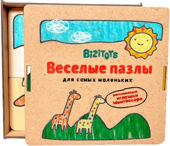 Набор пазлов Bizitoys Веселые пазлы "Животные" 2114/02