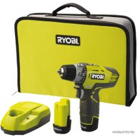 Дрель-шуруповерт Ryobi R12DD-LL13S 5133001802 (с 2-мя АКБ 1.3 Ah, сумка)