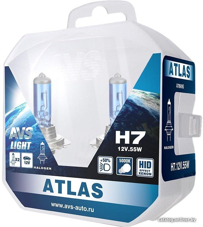 Галогенная лампа AVS Atlas PB H7 2шт