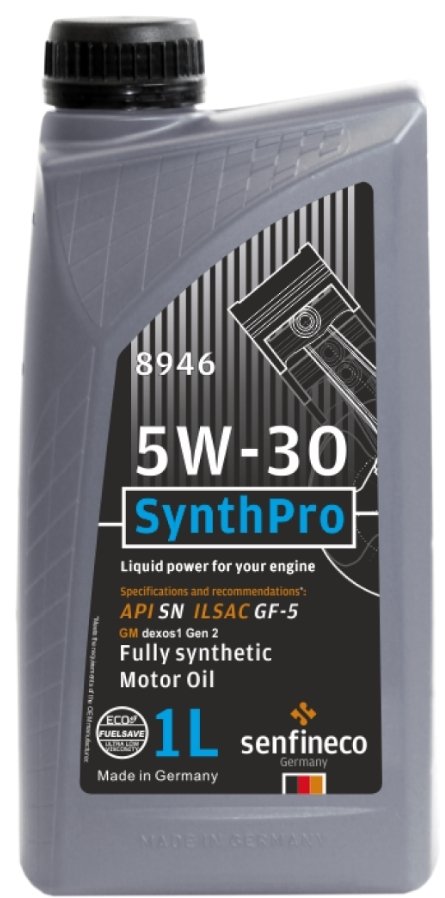 

Моторное масло Senfineco SynthPro 5W-30 API SN ILSAC GF-6, 1л