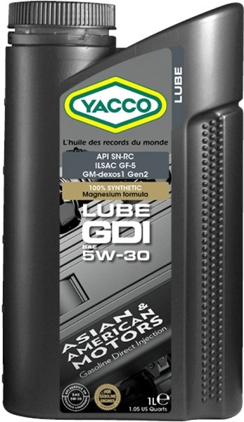 

Моторное масло Yacco LUBE GDI 5W-30 1л