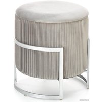 Пуфик Halmar Cricket (светло-серый/хром)