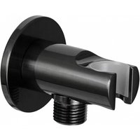 Держатель душевой лейки с подключением Grocenberg GB102 (графит)