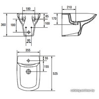 Биде Cersanit Carina [P-BI-CARINA-Z]