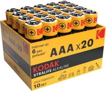 Kodak LR03-20 bulk Xtralife Alkaline 20 шт