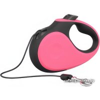 Поводок-рулетка XCHO Трос 3м (XS, розовый/черный)
