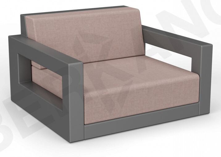 

Кресло Berkano Quarter lounge с подушками 230_033_00 (черный/кофейный)