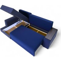 Угловой диван Sundays Home Нью-Йорк (велюр синий)