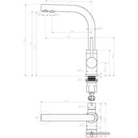 Смеситель Paulmark Essen Es213011-418 (черный металлик)