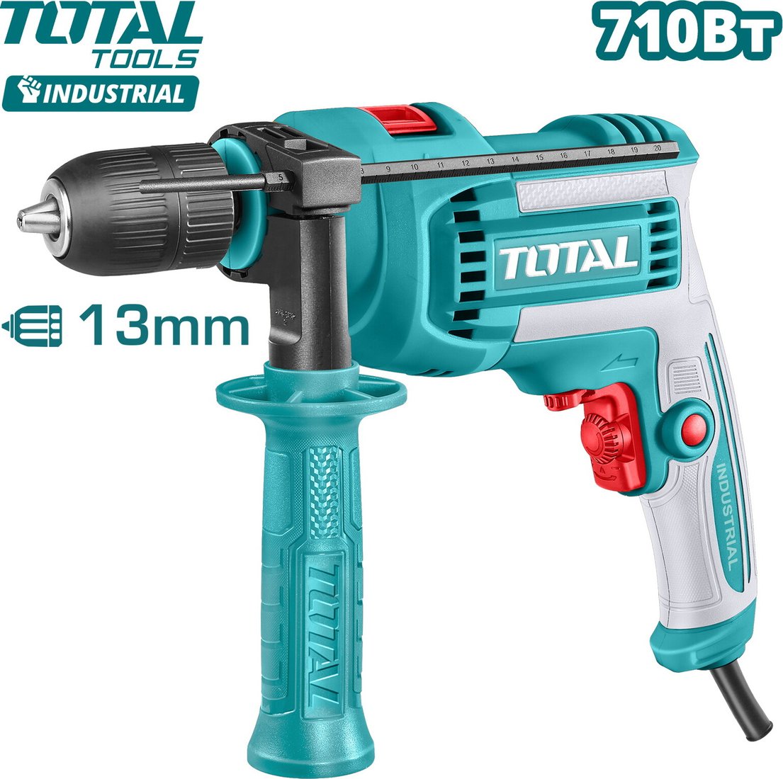 

Ударная дрель Total TG10713662