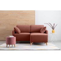 Угловой диван Divan Льери Мини Velvet Terra 240325 (оранжевый)