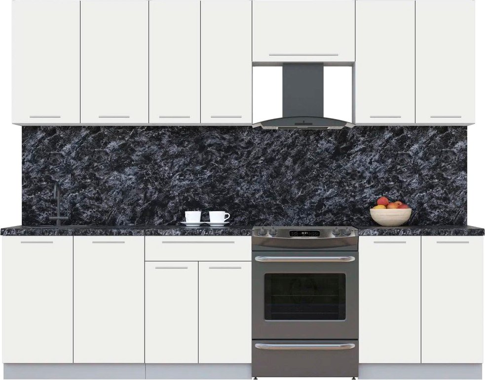 

Кухонный модуль Интерлиния Мила Пластик 2.7 А (зефирный/зефирный/кастилло темный)