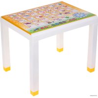 Детский стол Стандарт пластик с деколем 160-0057-17 (желтый)