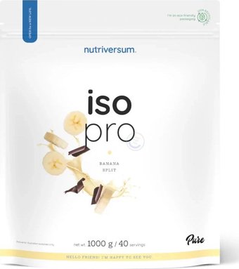 Протеин сывороточный (изолят) Nutriversum Iso pro (1000 г, шоколад-клубника)