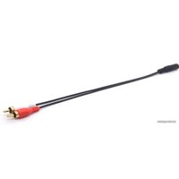 Кабель USBTOP 2x RCA - 3.5 mm (0.4 м, черный)