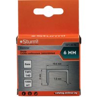 Скобы Sturm 1071-03-06 (1000 шт)