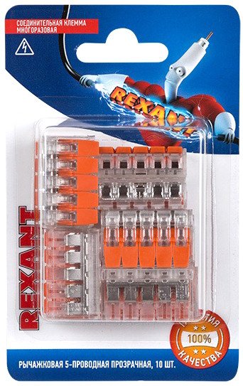 

Набор клемм Rexant 06-0215-B10 (10шт)