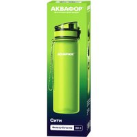 Бутылка для воды АКВАФОР Сити 500 мл (зеленый)