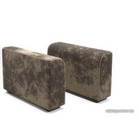 Угловой диван Мебельград Монреаль-3 Стандарт (тиффани коричневый/мора бежевый)