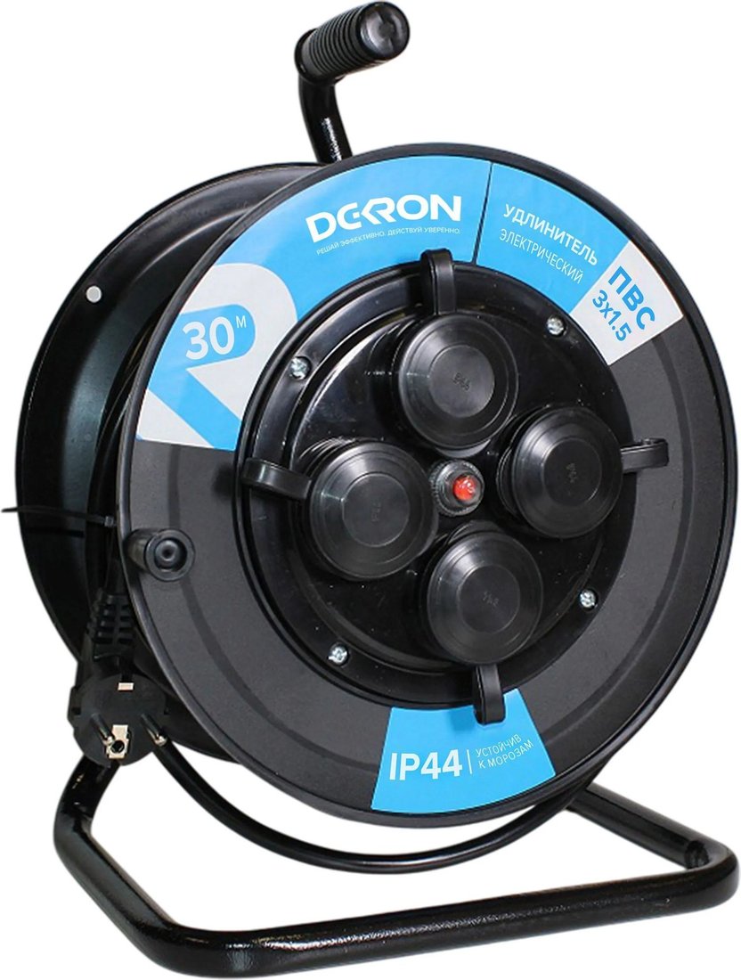 

Удлинитель на катушке DEKRON УКП4404-8693