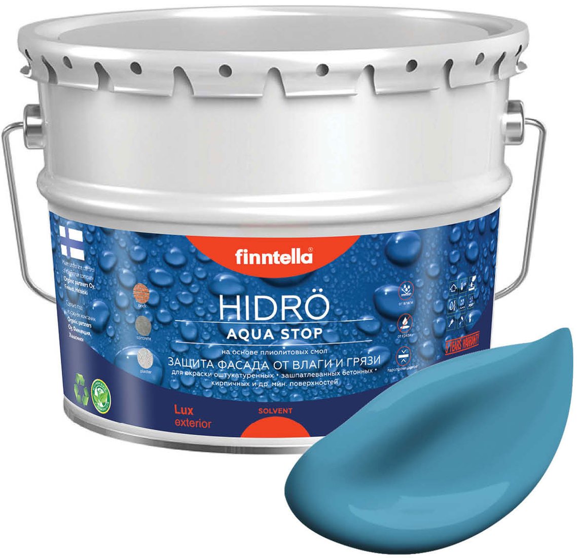 

Краска Finntella Hidro Aihio F-14-1-9-FL015 9 л (голубой)