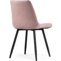 Стул Notta Челси (велюр розовый/черный)