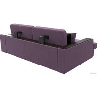 Угловой диван Лига диванов Брюссель левый 110657L (микровельвет сиреневый)