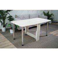 Стол-книга Stoloff Мечта 1600x850 (сосна лофт, опоры вкручиваемые, углы закругленные с роликами и ручками)