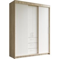 Шкаф-купе Евва Престиж без зеркал ПР-4D2Z3S (дуб сонома/бодега белый) в Бресте