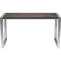 Кухонный стол Buro7 Лофт 150 (классика, дуб мореный/серебро)