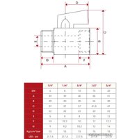 Запорная арматура ITAP Кран шаровый Mini 126 1/2" (красный)