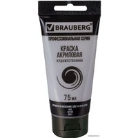 Акриловая краска BRAUBERG Art Classic 191115 (серый, 75 мл)