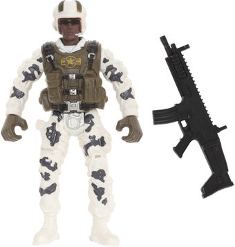 Фигурка Chap Mei Солдат-пехотинец в зимнем камуфляже с аксессуарами 545004-4