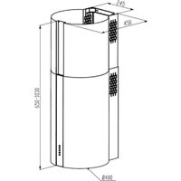Кухонная вытяжка Meferi TUBE40BK Comfort Plus