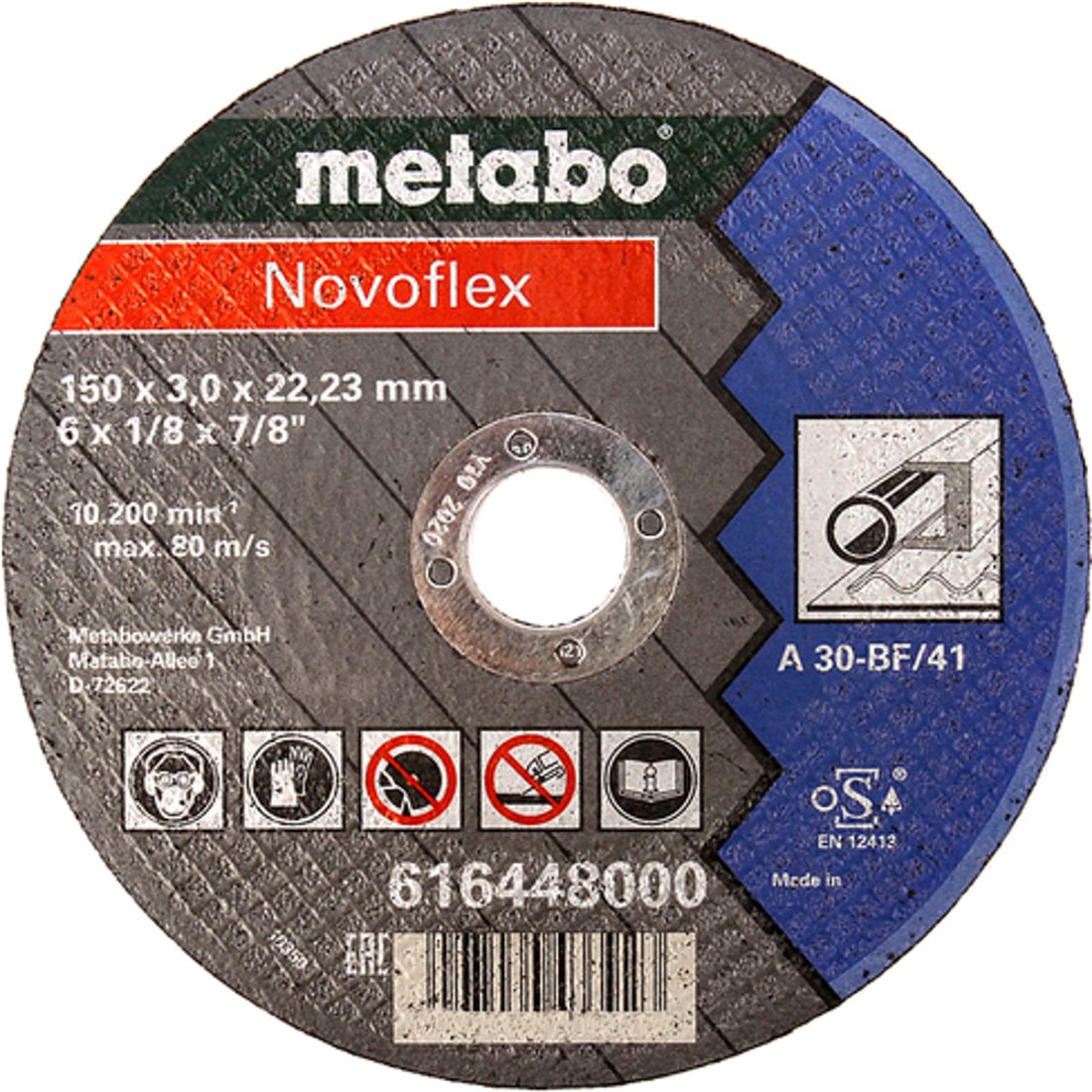 

Отрезной диск Metabo 616448000