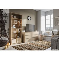 Комод Mio Tesoro Варма 6Д (шпон дуб, беленый)